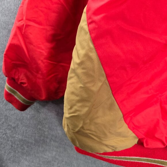 VINTAGE San Francisco 49ers Men Jacket Large Red Competitor Logo READ - Picture 16 of 16